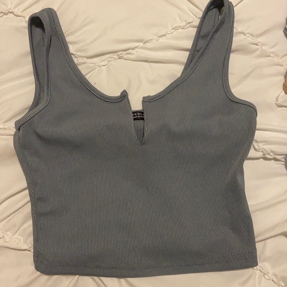 crop cami v-neck